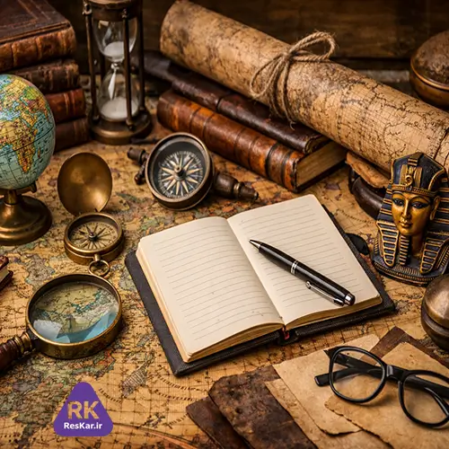 سفارش تحقیق جغرافیا و تاریخ با استفاده از نقشه، کره جغرافیایی و منابع علمی معتبر برای پروژه‌های درسی و دانشگاهی.